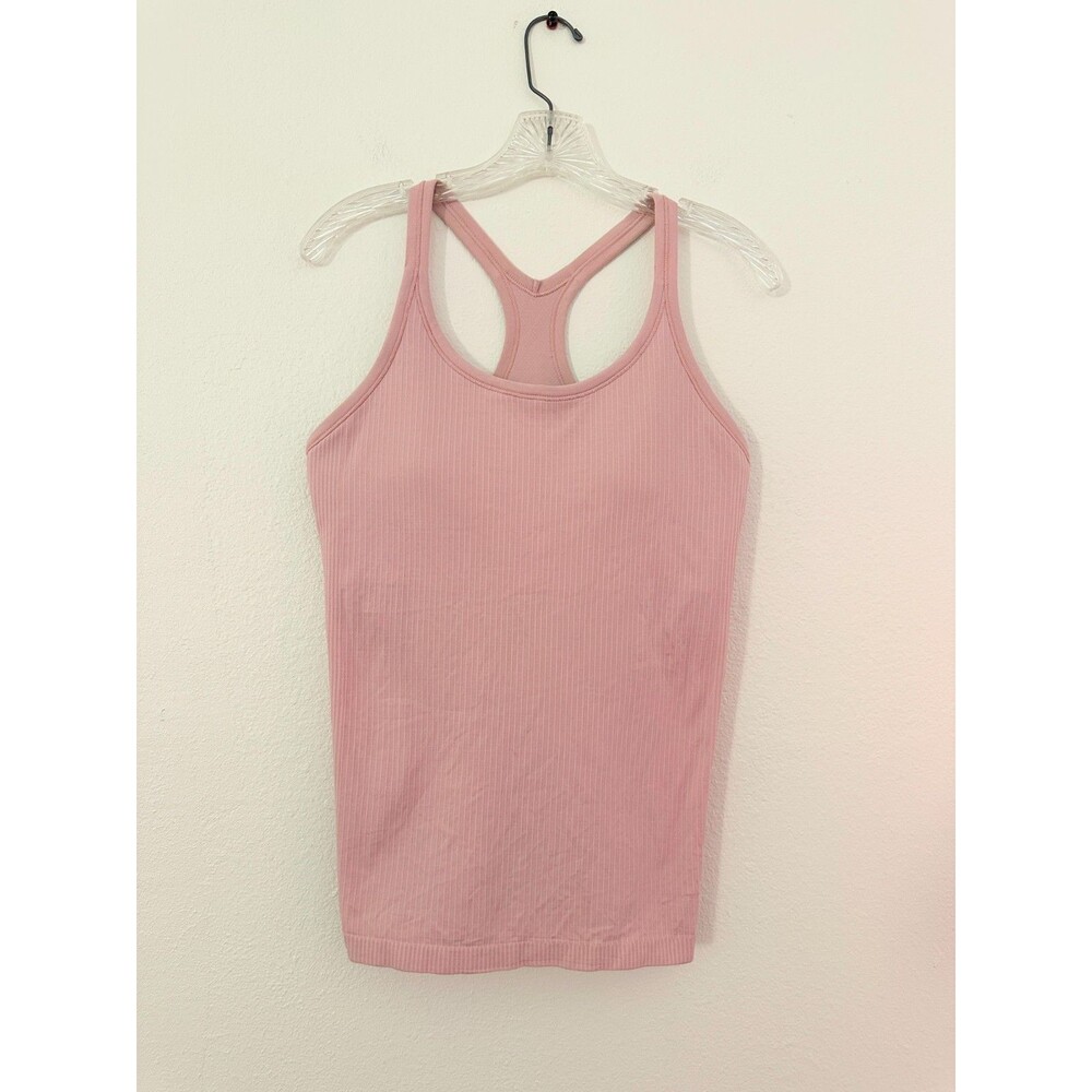 Lululemon Ebb To Street Tank Top Racerback Ribbed Yoga Pink Athletic Women's 10